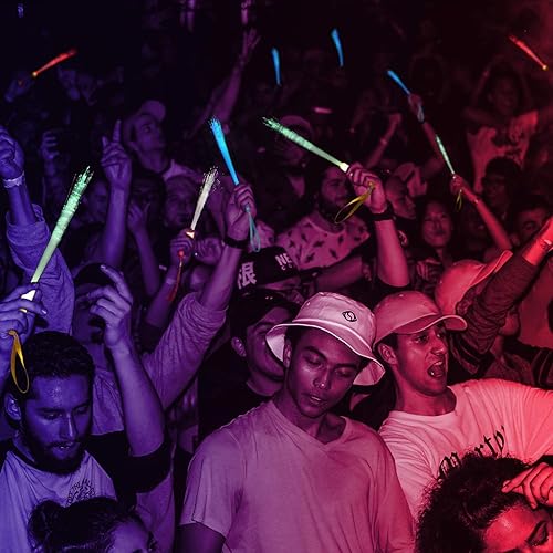 Miniatura 7 de Varita de fibra brillante, 12 piezas de varita de fibra óptica, varita de fibra óptica LED intermitente, varita de fibra óptica para recuerdos de