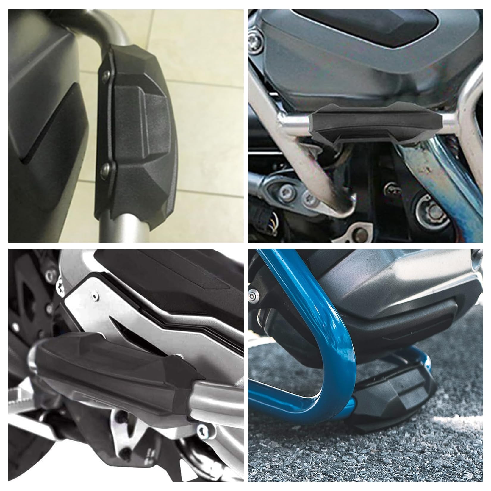 PSLER Motorrad Stoßstange Sturzbügel Schieberegler Sturzpads 2 Stück für R1250GS R1200GS R1100GS F800GS für Jede Motorradstoßstange mit 25mm Durchmesser Motorschutzbügel Protektor Rahmen Zubehör