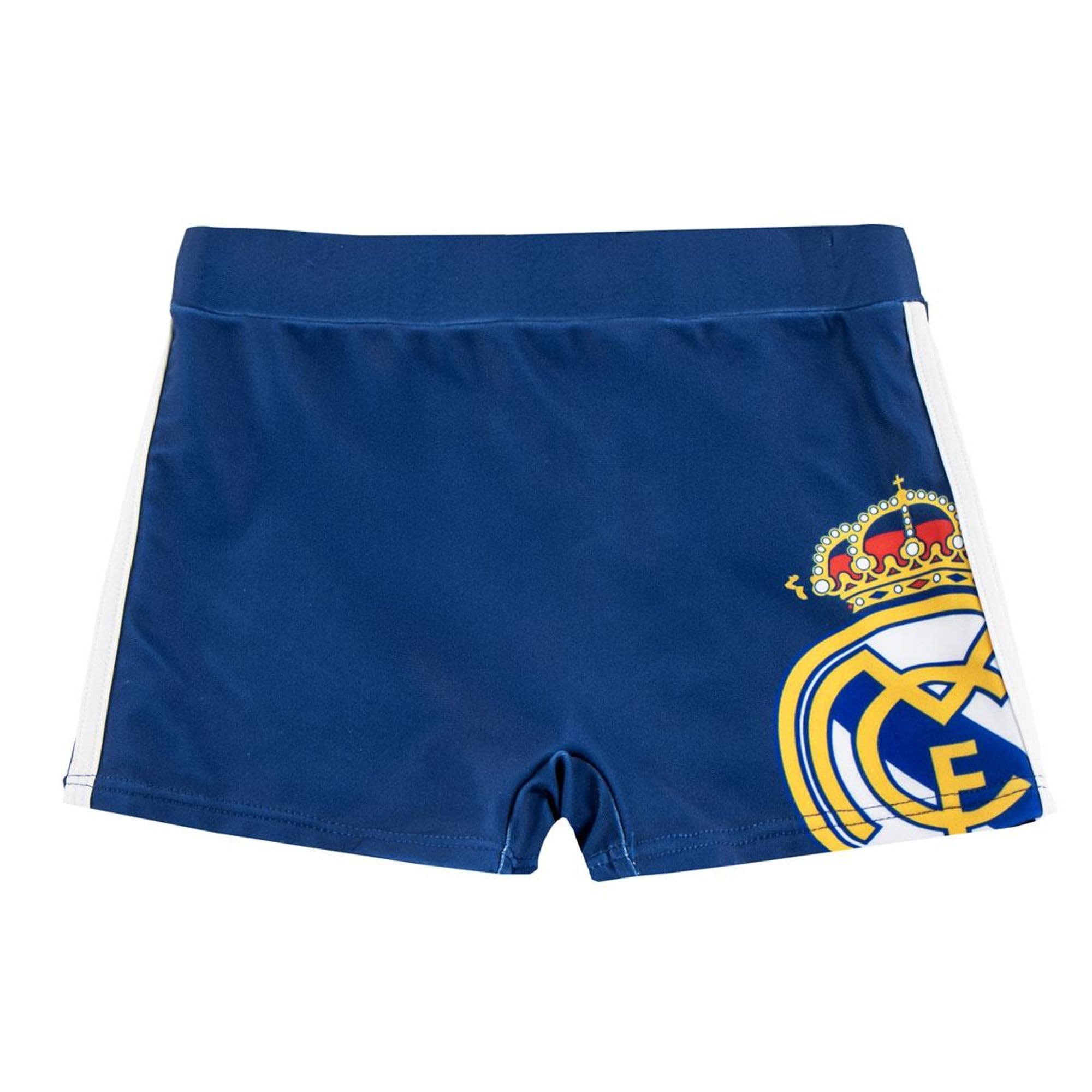 CERDÁ LIFE'S LITTLE MOMENTS Bermuda Baño Real Madrid Niños - Bañador Real Madrid Niño Playa, Piscina, Secado Rápido y Resistente al Cloro, Boxer Natación Niños Cordón Ajustbales y Bolsillos, Bañador Niños