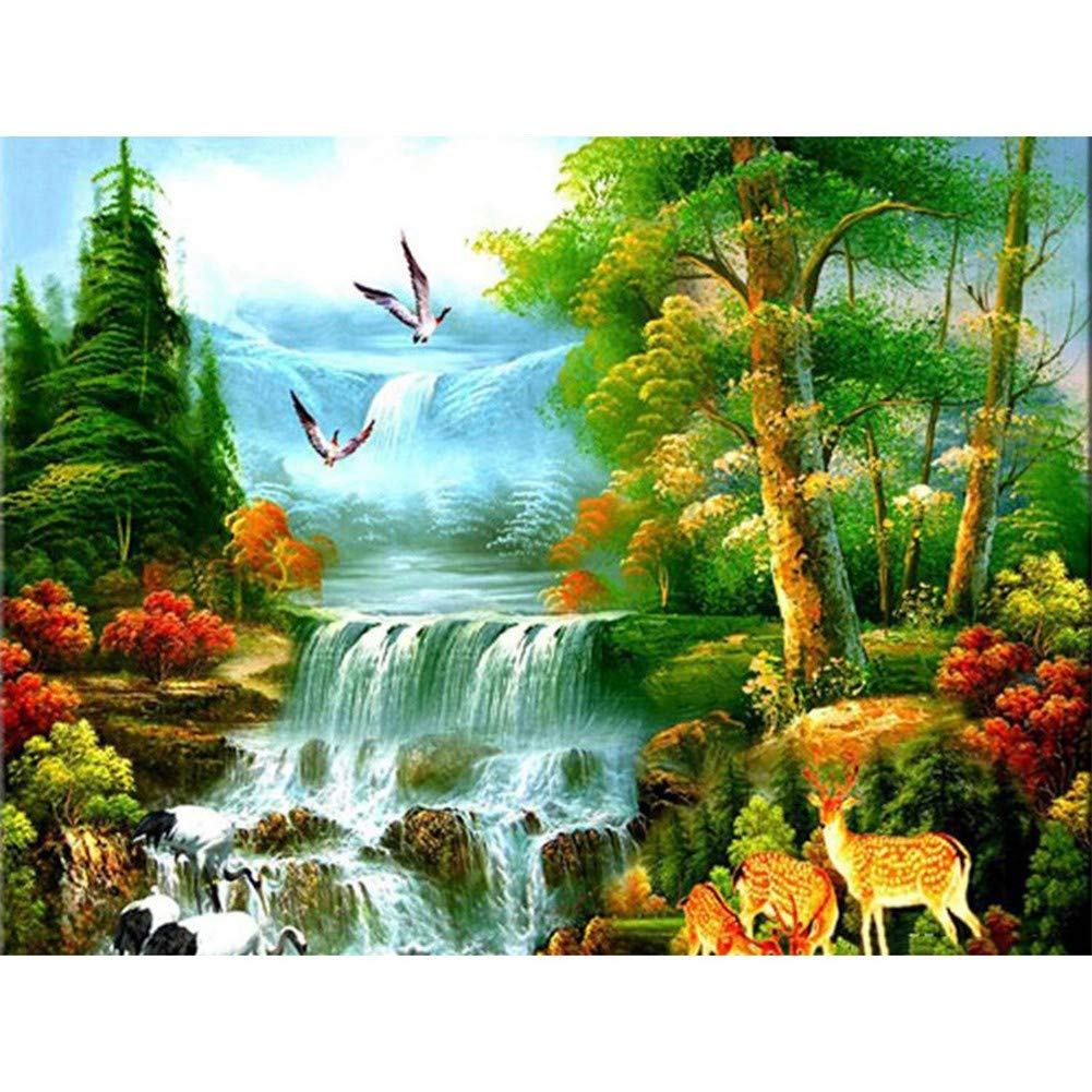DIY Diamond Painting „Blauer Eisvogel“ – 30x90 Cm, Vollbohrer-Set Mit Zubehör