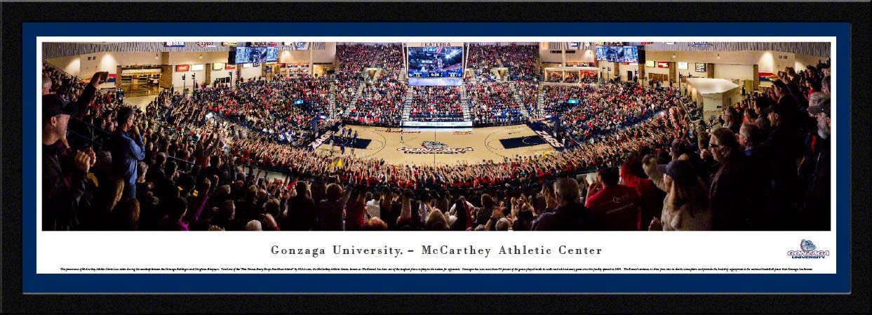Gonzaga Bulldogs Basketball - College Posters, Framed Pictures and Wall Decor by Blakeway Panoramas