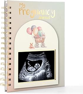Pregnancy Journal For First Time Moms 2025,Hardcover Pregnancy Book,Pregnancy Memory Book - Gender Neutral Baby Book Keepsake With Notes Section, Photo Pocket &Detailed Prompts,Bear Pattern