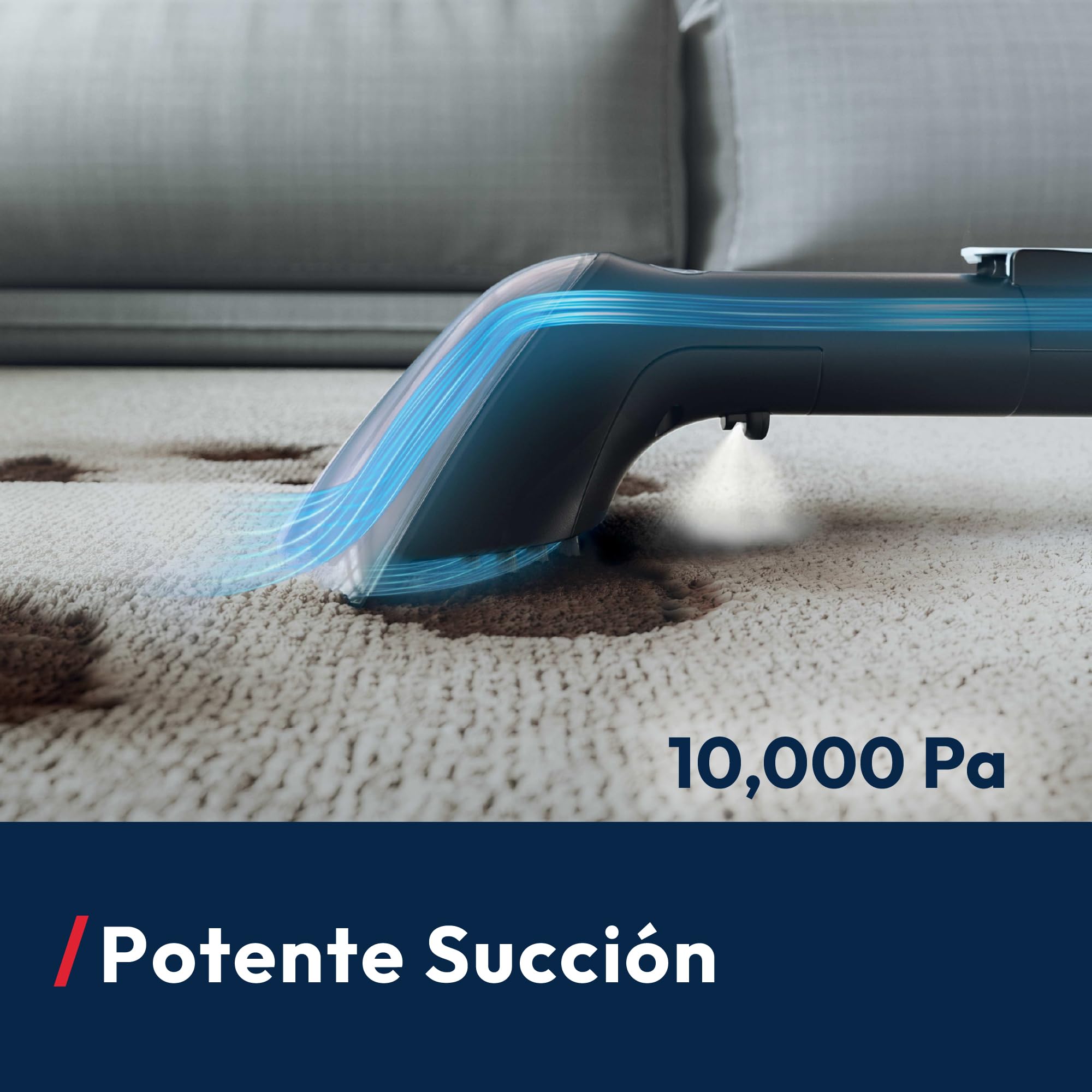 Hoover HS5 Limpiador de Manchas para Alfombras, Sofás y Cristales | Lava y Seca Tapizados, Compacta, Depósito 1,5L, Accesorio Ventanas, Ideal Manchas de Mascotas y Niños