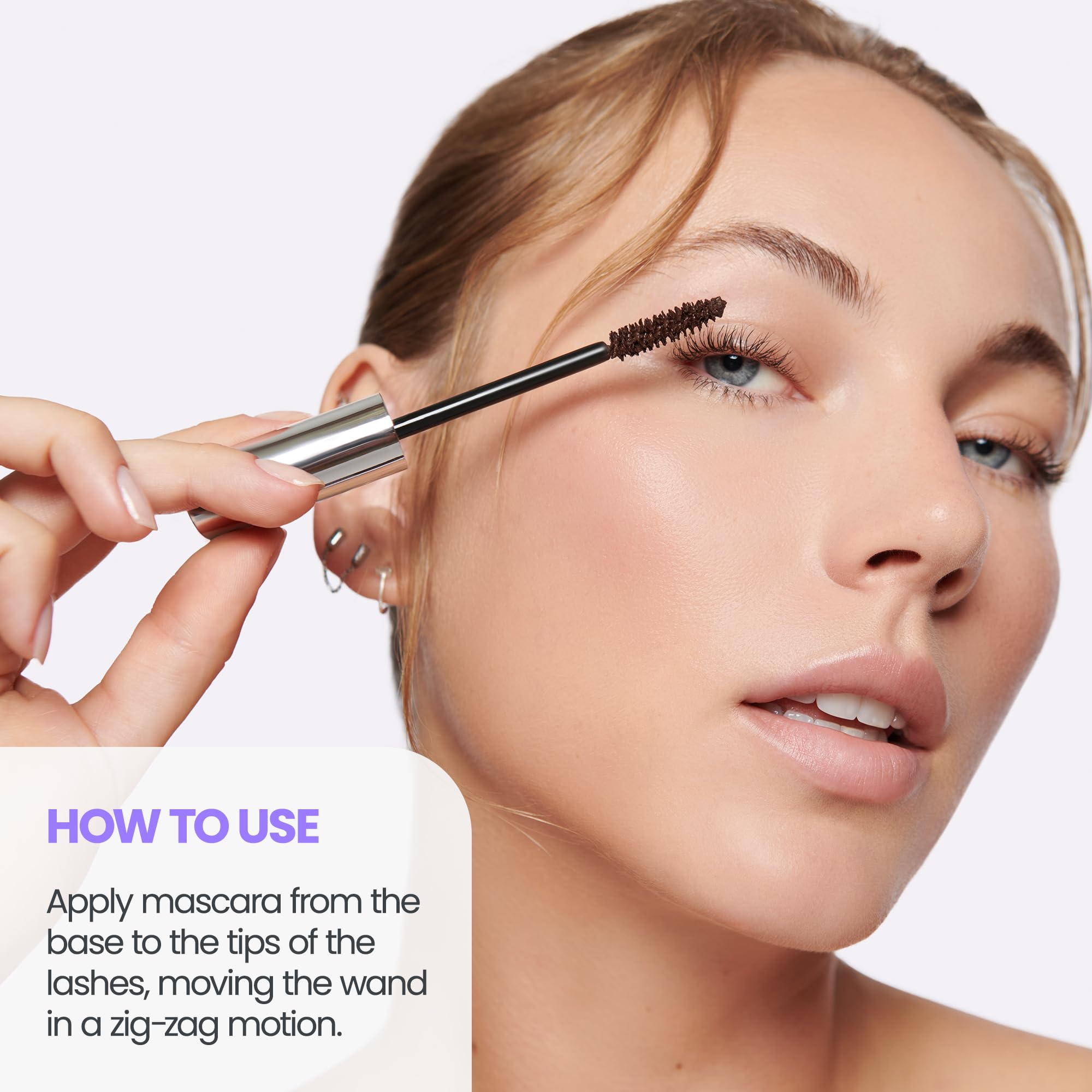 Wonderskin Infinite Rizz Mascara Brown Mascara for Volume And Length Long-Wear - Image 3