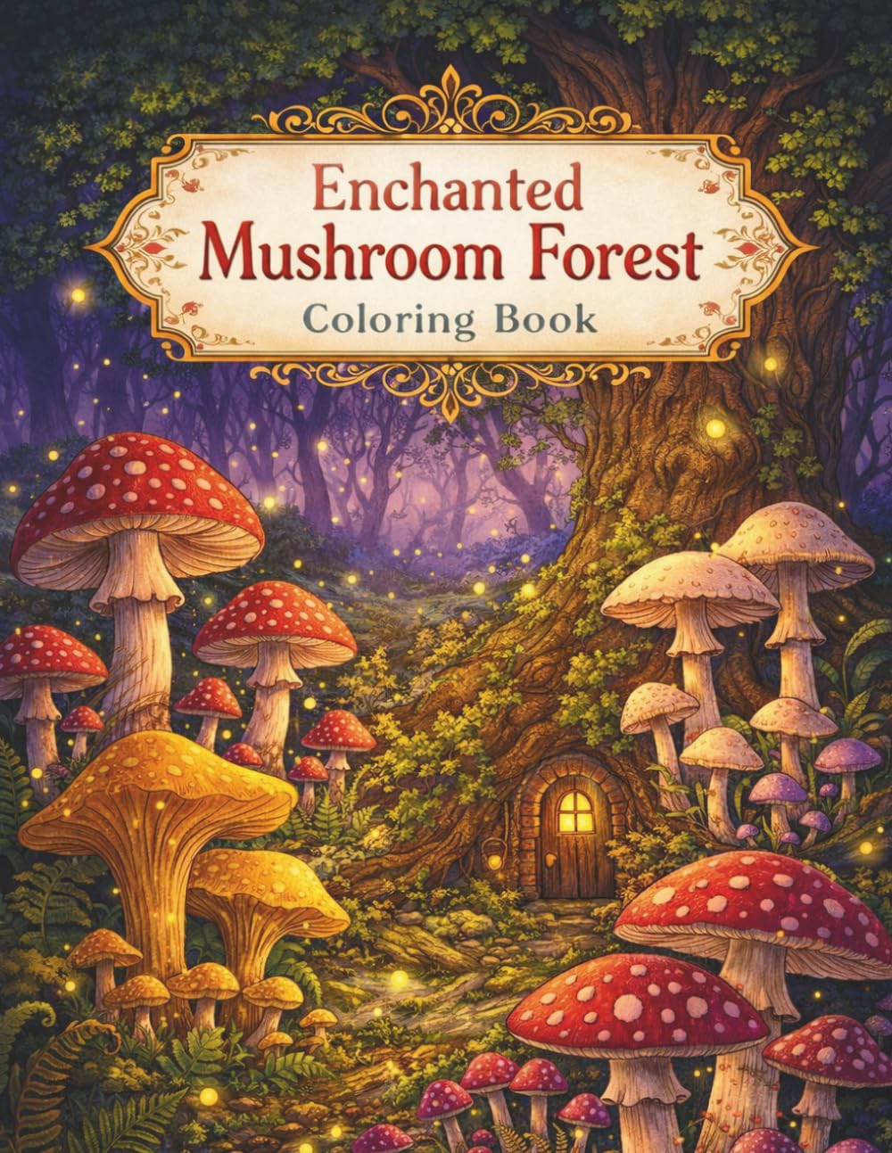 Enchanted Mushroom Forest Coloring Book