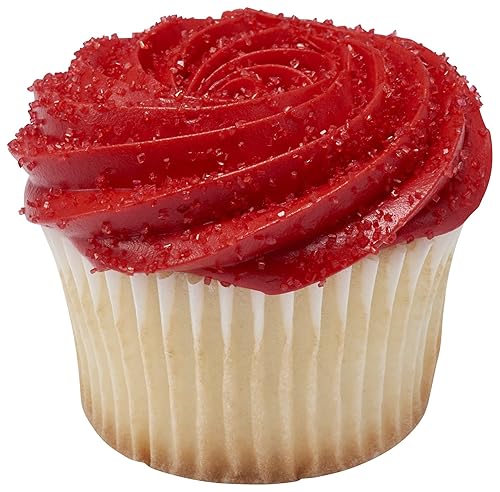 Miniatura 4 de DecoPac Azúcar lijador, asperjas de azúcar comestible rojo, azúcar de lija comestible en recipiente de mano, mezcla de azucar para pasteles de