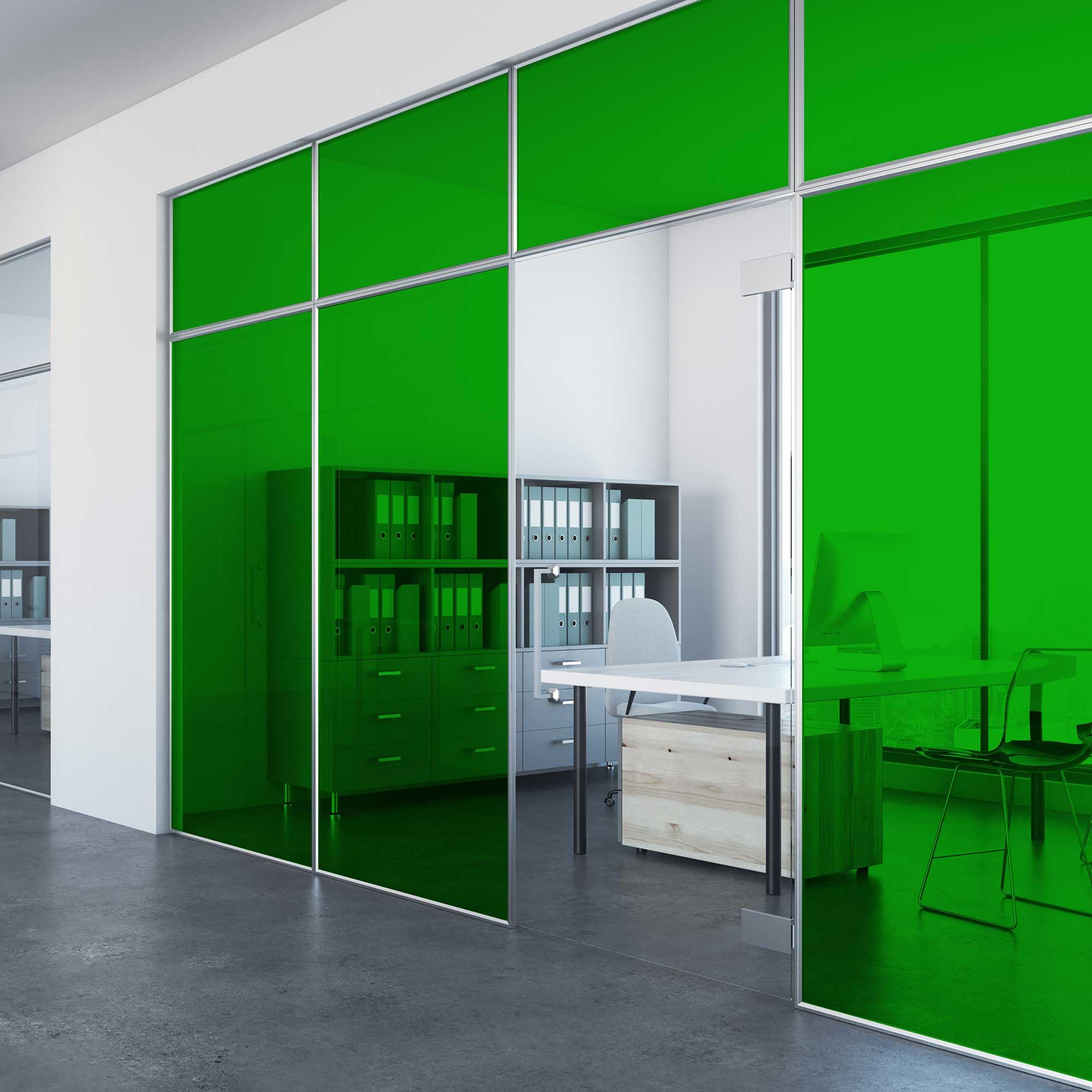 Abode Window Films Green Transparent Stained Glass Window Film 50Cm X 100Cm, Pvc Self-Adhesive Decorative Window Film, Uv Glass Protection & Easy Application