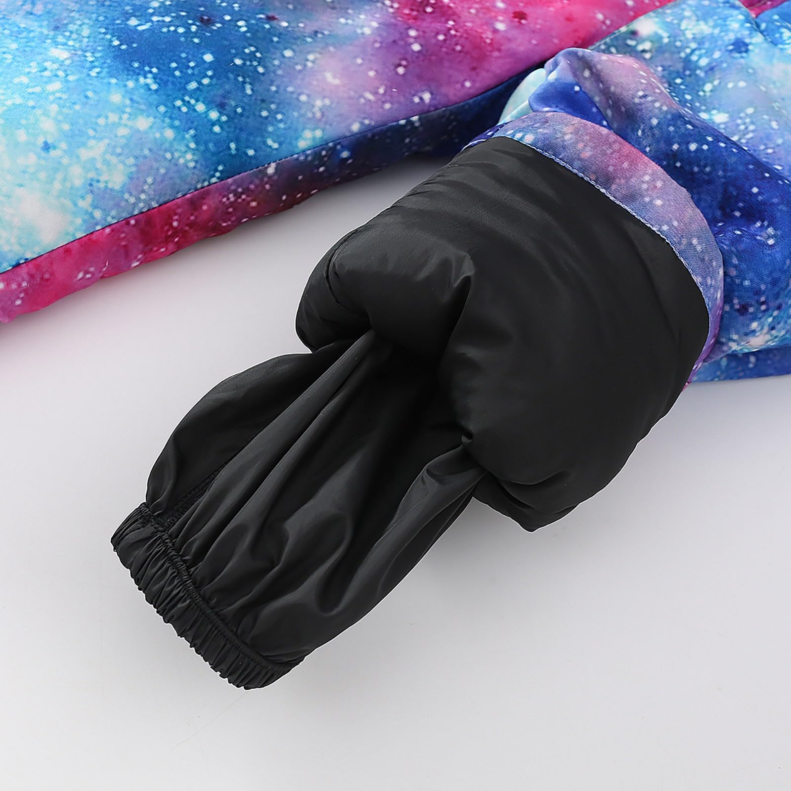 Traje de nieve para niños de invierno, cálido, traje de esquí impermeable, resistente al viento, traje de invierno de una pieza, mono de nieve con capucha y botones, estampado de protección de queso