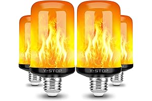 Y- Stop a19 Flickering Flame Light Bulbs