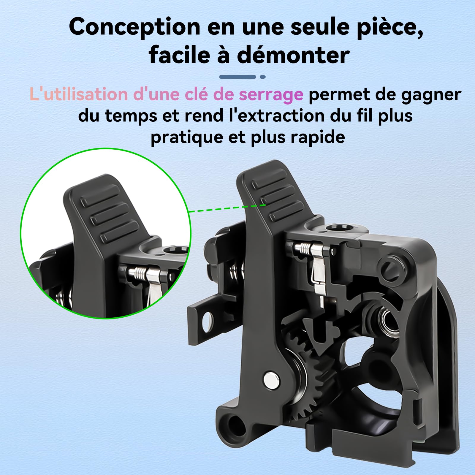 Creality Offcial K2/K2 Pro/K2 Plus Kit de boîtier avant extrudé, Accessoires d'imprimante 3D K2 Plus Combo Assemblage double extrudeuse Kit de coques avant, Pièces de rechange coque avant