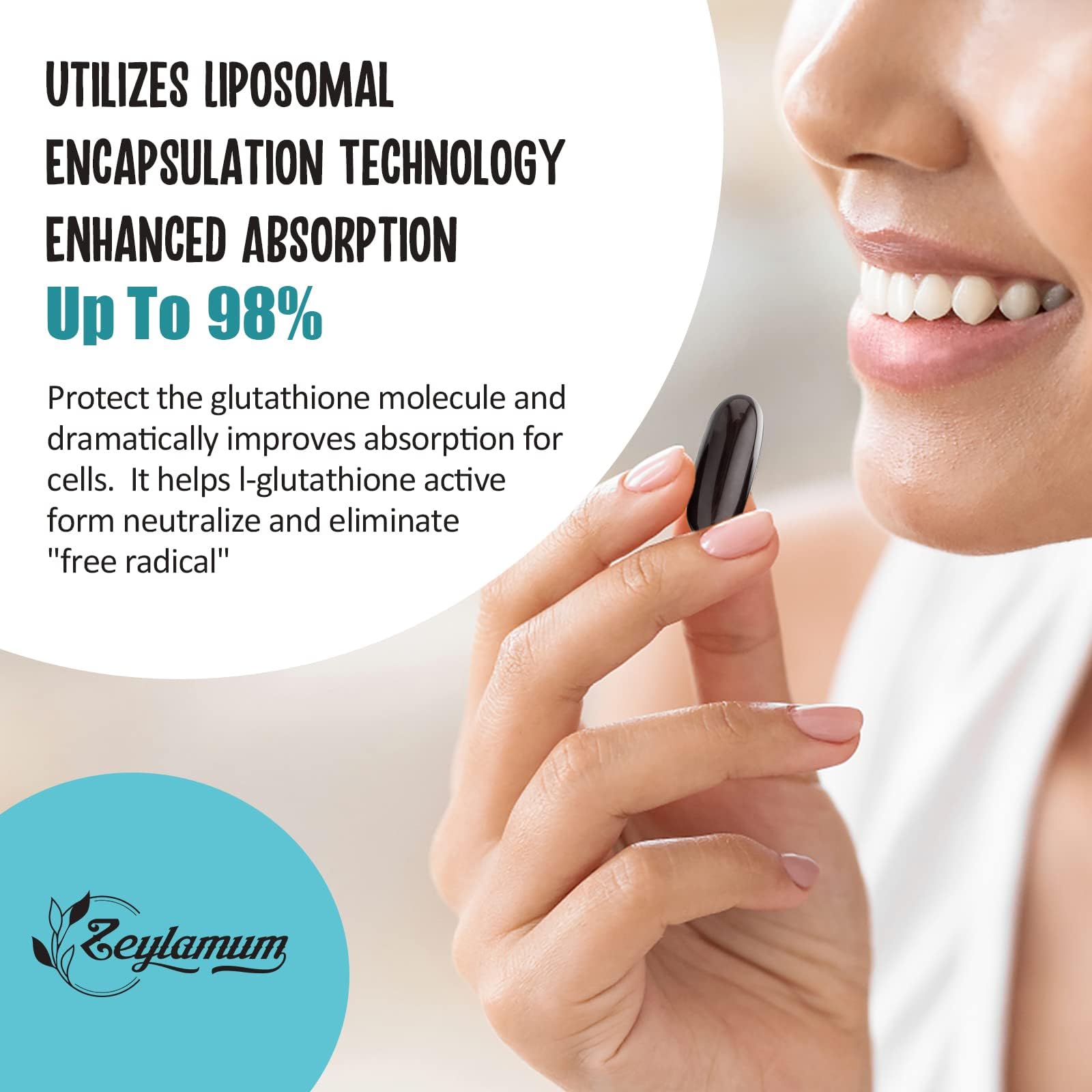 liposomal glutathione encapsulation Amazon.com: 2400 MG Liposomal Glutathione Softgels, Max Absorption, Active Form L-Glutathione Reduced (GSH), with Hyaluronic Acid, Resveratrol, Master Antioxidants for Detox, Brain, Immune System, 180 Softgels : Health & Household