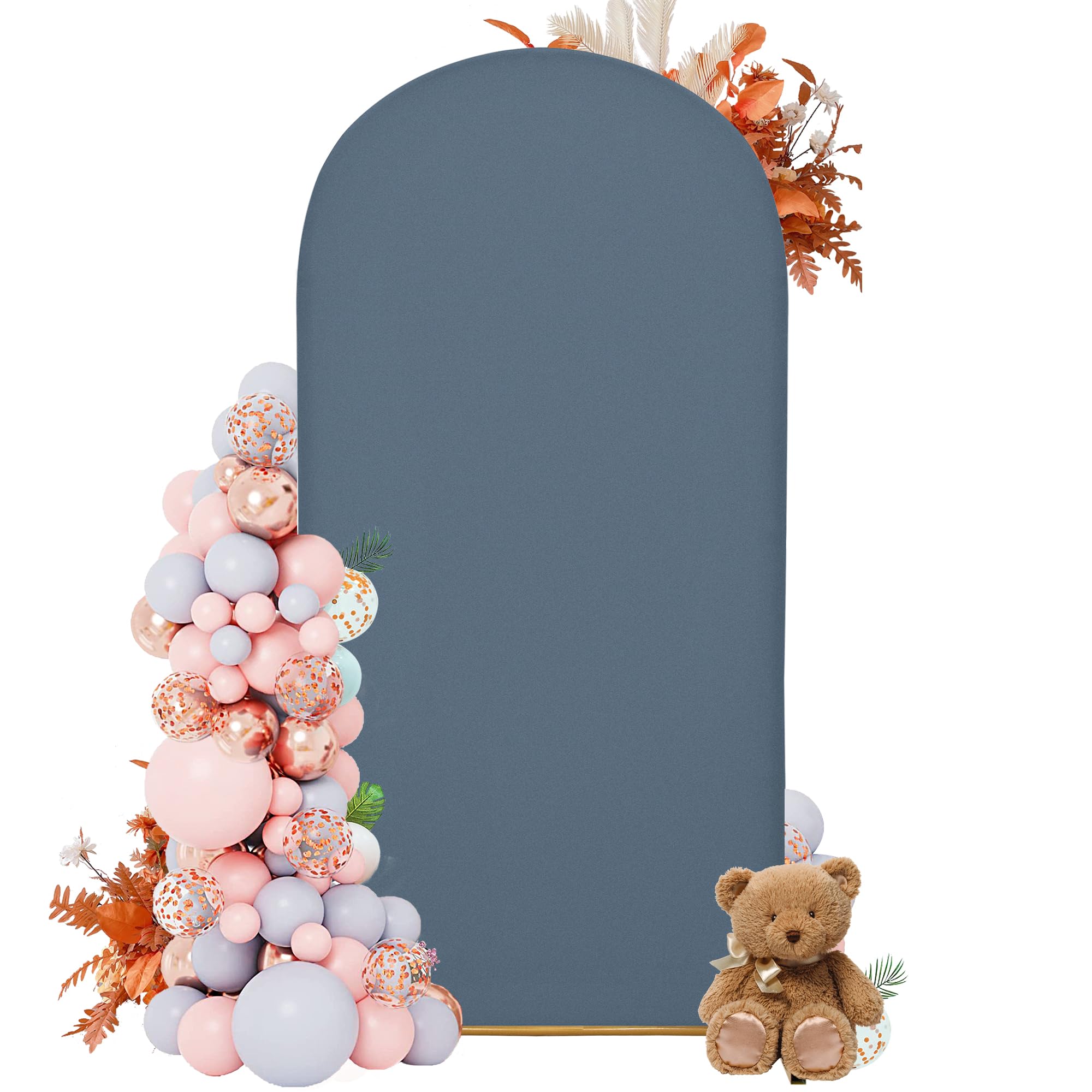 Photo 1 of DREAHOTEXTIL 7.2FT Arch Cover, Dusty Blue