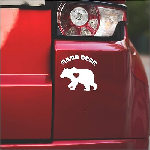 Underground Printing Calcomanía de vinilo con texto en inglés "Mama Bear" para el Día de la Madre y la Naturaleza  5 pulgadas de ancho