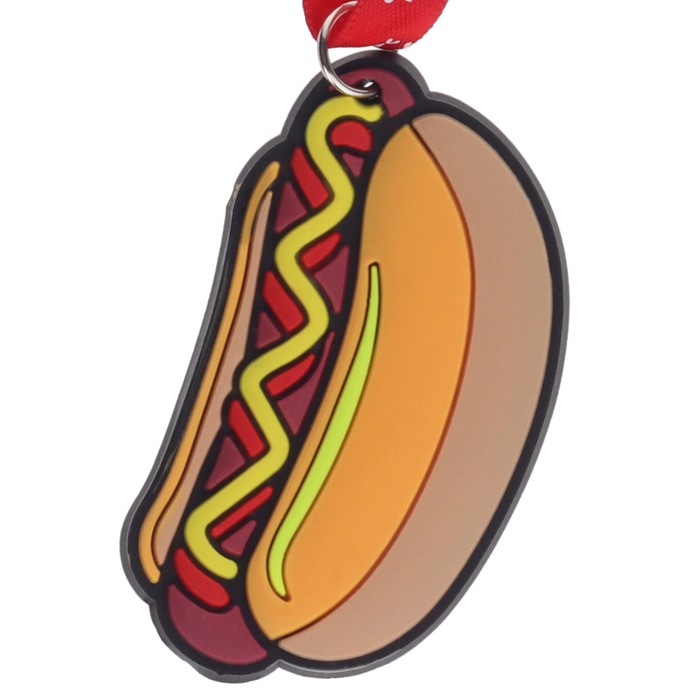Stands Out, Supplying Outstanding Gifts Hot Dog Hanging Christmas Tree Decoration Silicone Ornament Novelty Bauble - Stocking Filler - Secret Santa - Colourful Multicoloured - Small Gift - Funny