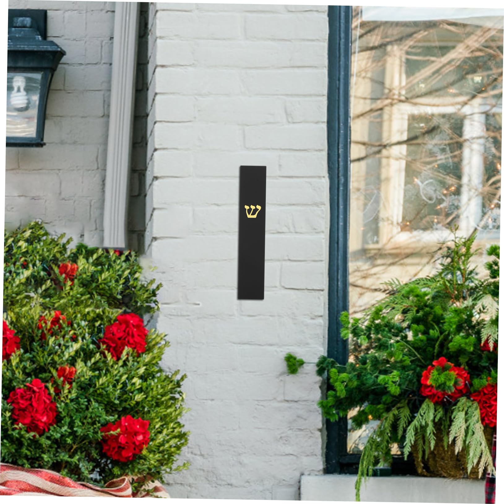 GOOHOCHY Waterproof Resistant Religious Mezuzah Door Side Mezuzah Decor Resin Craft for Home