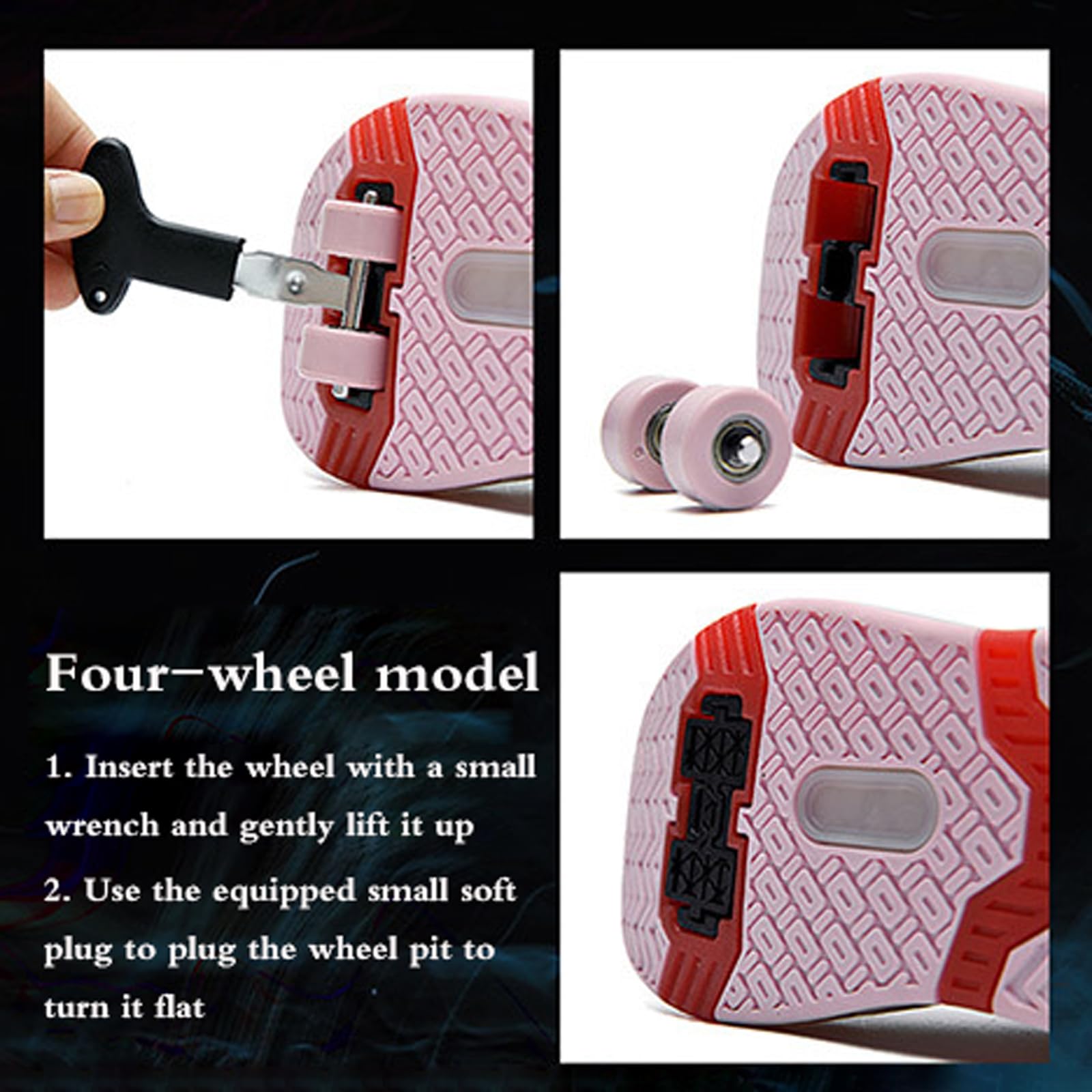 Zapatillas con Ruedas para NiñOs,Zapatillas Ruedas,Zapatillas Deportivas con Ruedas,Luz Que Cambia De Color Ajustable,Carga USB,Transpirable,para CumpleañOs