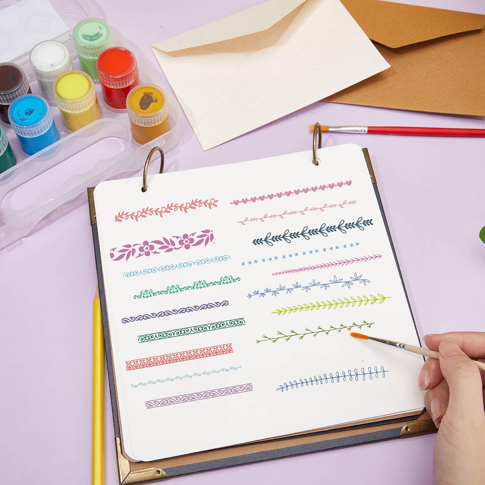 CHGCRAFT Gardenia Flower Clear Stamps - 4.3x6.3 Inch Silicone Transparent Stamps For Scrapbooking