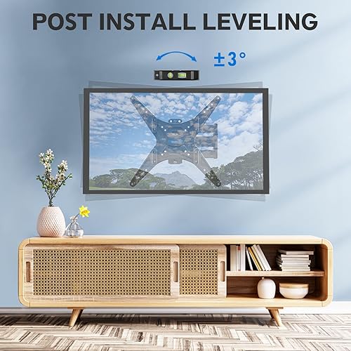 Miniatura 4 de MOUNTUP Soporte de pared para TV de movimiento completo inclinable para la mayoría de televisores curvos planos de 26 a 55 pulgadas con brazos