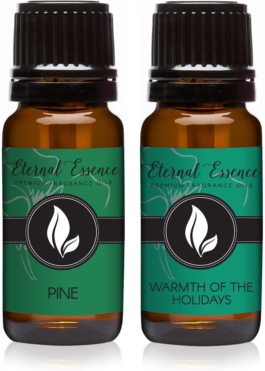 2 Pack 10ml Premium Fragrance Oil - Pine Needle & Warmth of The Holidays - for Candle, Soap Making, Aromatherapy, Diffusers, Home Care, & Humidifiers