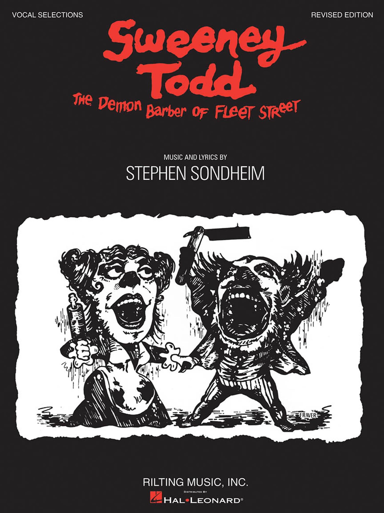 Stephen Sondheim Sweeney Todd Revised Edition Vocal Selections Book: The Demon Barber of Fleet Street