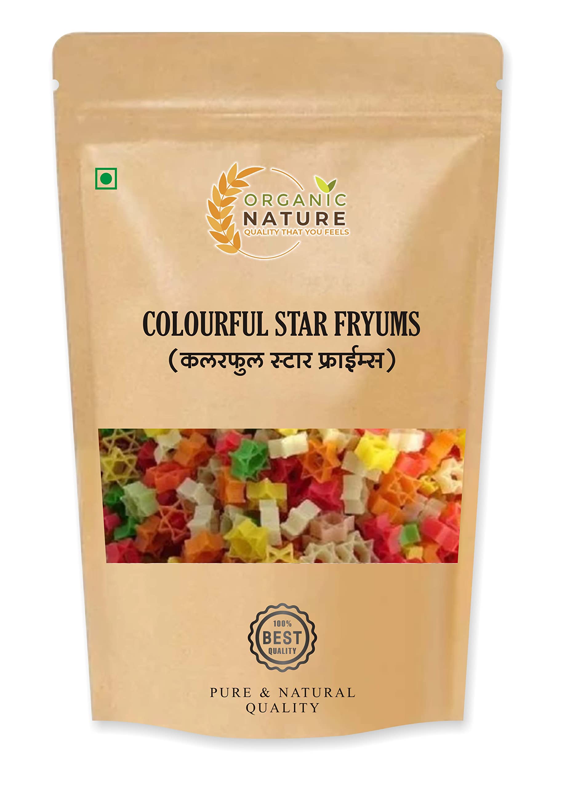 ORGANIC NATURE Tasty Home Made fryums Colourful Stars Pack of 900 Gram (B08GTW2WY1) Amazon Price History, Amazon Price Tracker