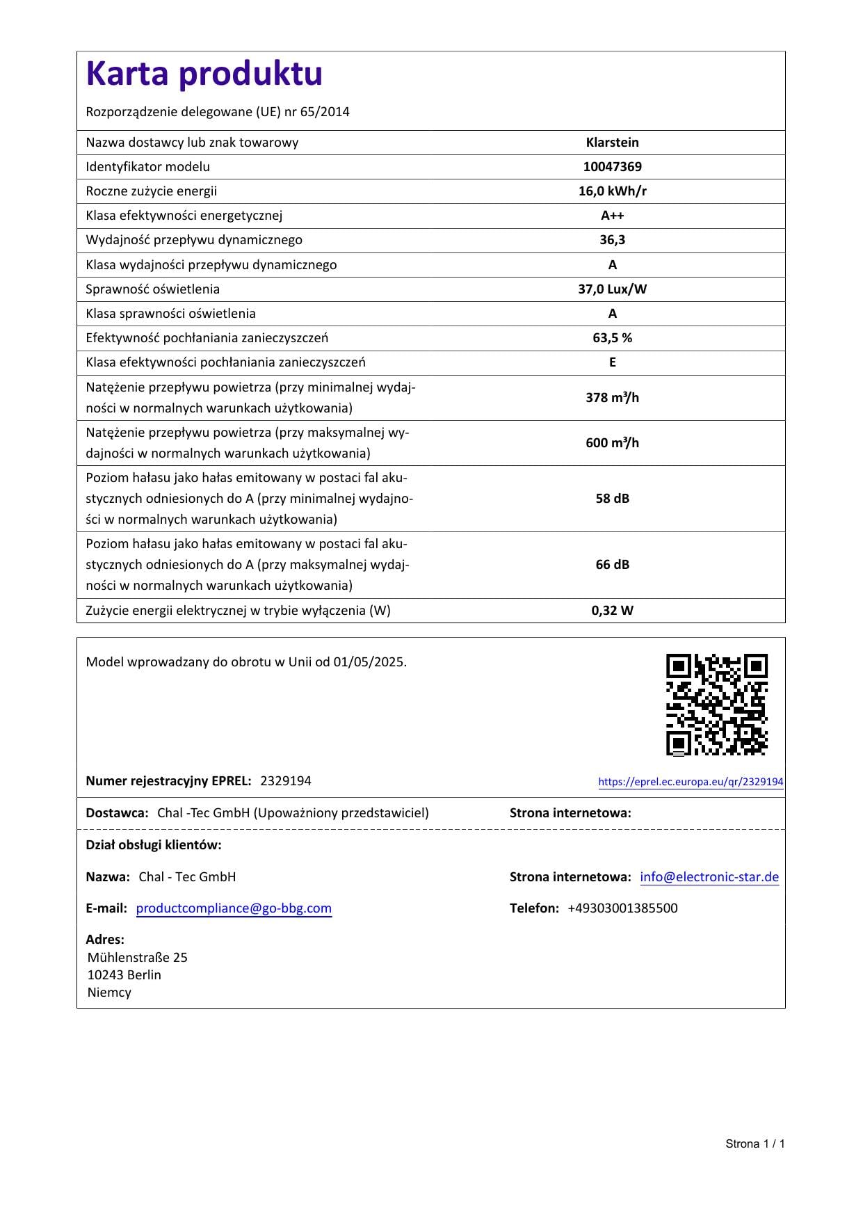 Klarstein Okap kuchenny, Velaire 60 cm – 600 m³/h, efektywność energetyczna A++, sterowanie dotykowe, dioda LED, cichy, filtr aluminiowy i z węglem aktywnym, okap ścienny, czarny
