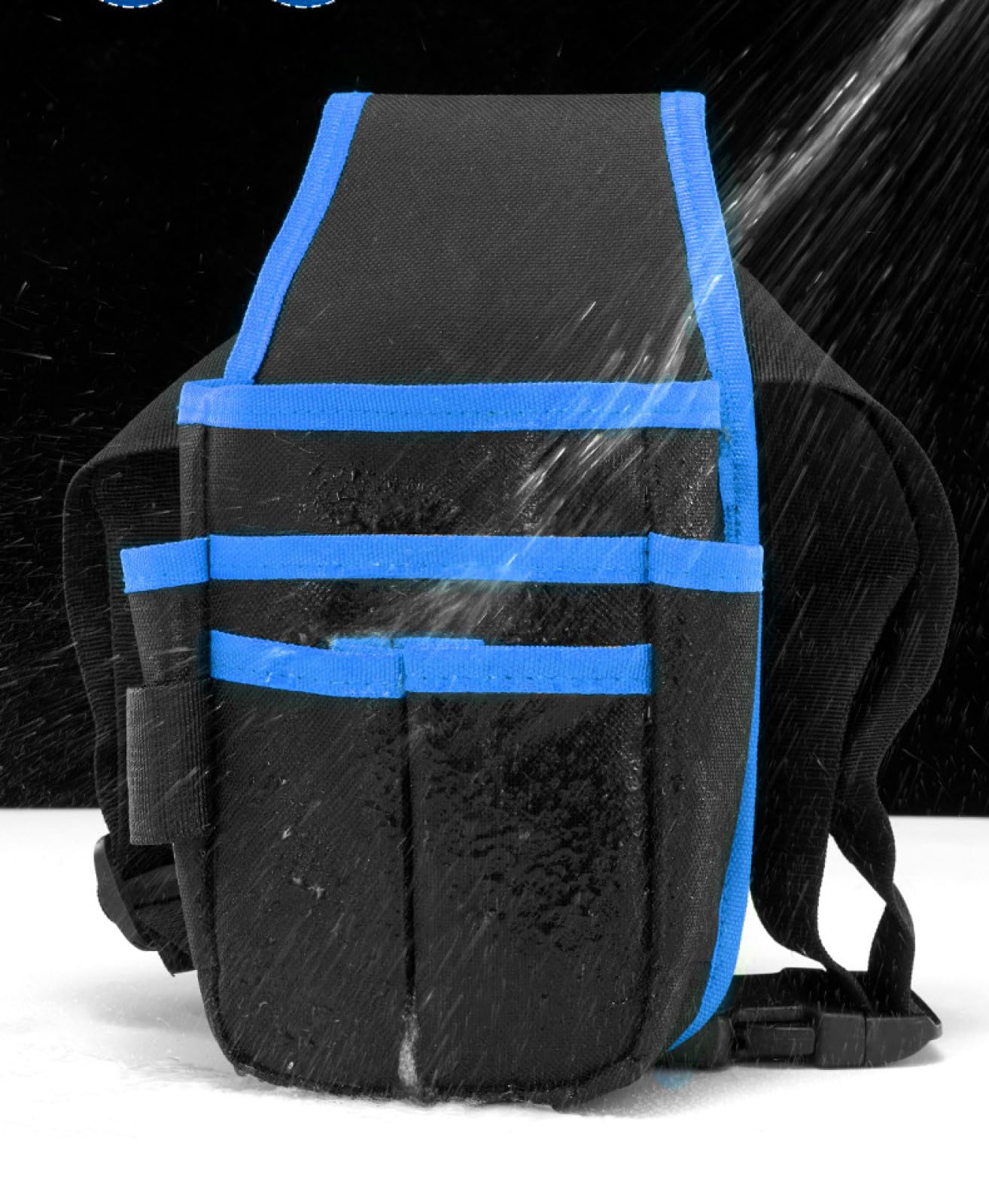 Borsa Porta Attrezzi, Custodia per elettricista, Borsa per elettricisti, Borsa Magazzino Utensili, Cintura Porta Attrezzi Multi Tasche, per Elettricista,Carpentiere(Blu 26.5 * 13.5 * 5cm)
