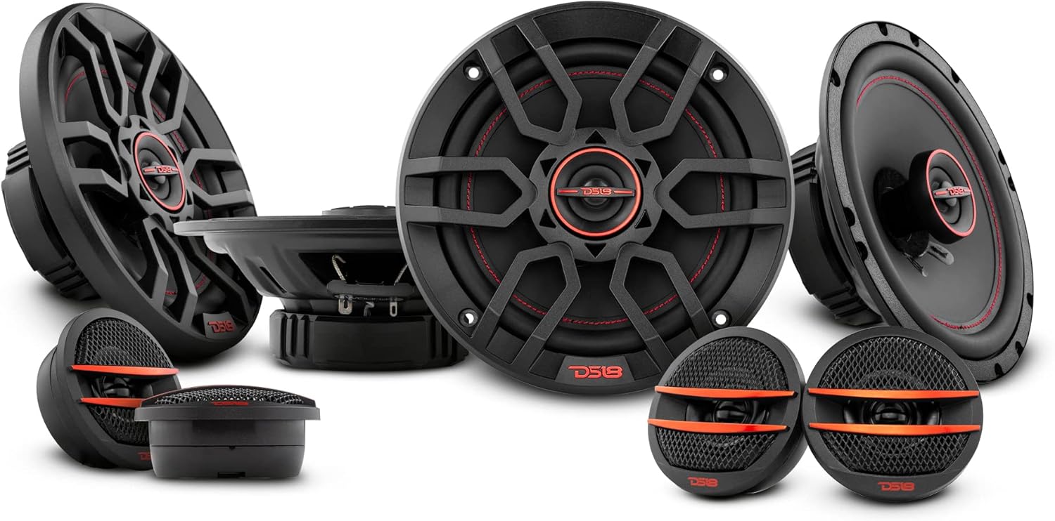 DS18 Car Door Speakers Bundle 4X 6.5 2Way Coaxial
