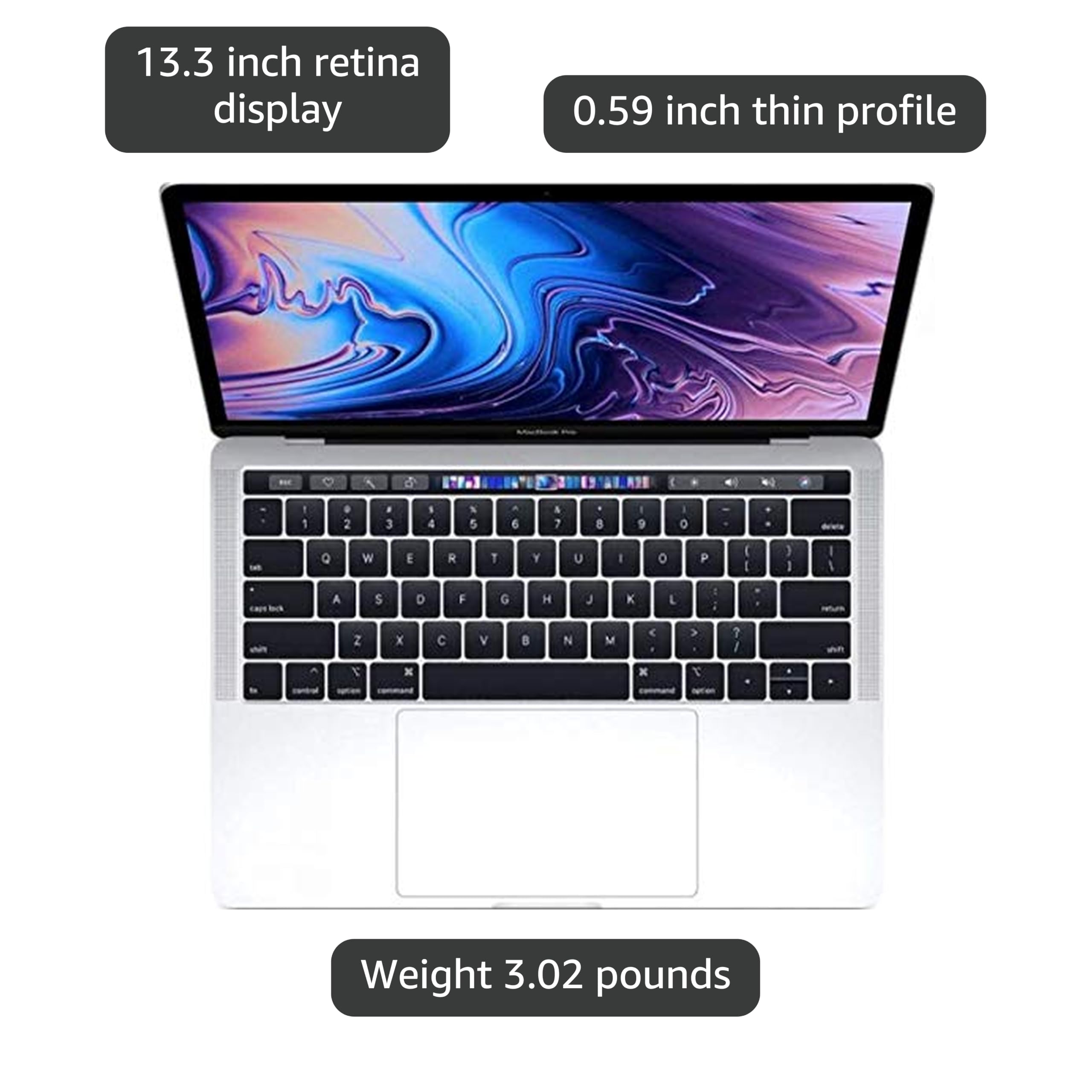 Amazon.com: Mid 2018 Apple MacBook Pro Touch Bar with 2.7GHz Intel