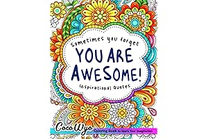 You're Awesome: Inspiring Coloring Book For Teens