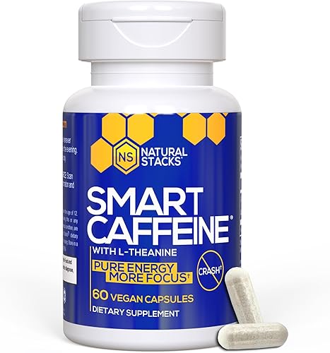Miniatura 2 de NATURAL STACKS Smart Caffiene + Cordyceps - Paquete de hongos - Apoya la concentración y la energía cerebral* - 120 cápsulas