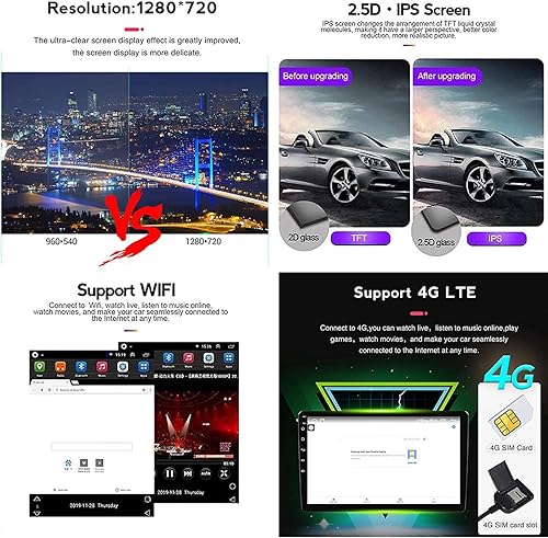 Miniatura 6 de 5G WiFi 8 Core 2+32G Radio de coche para F-ord Escape Kuga Ma-zda Tributo 2007-2012 9 pulgadas Android 13 pantalla táctil Bluetooth estéreo