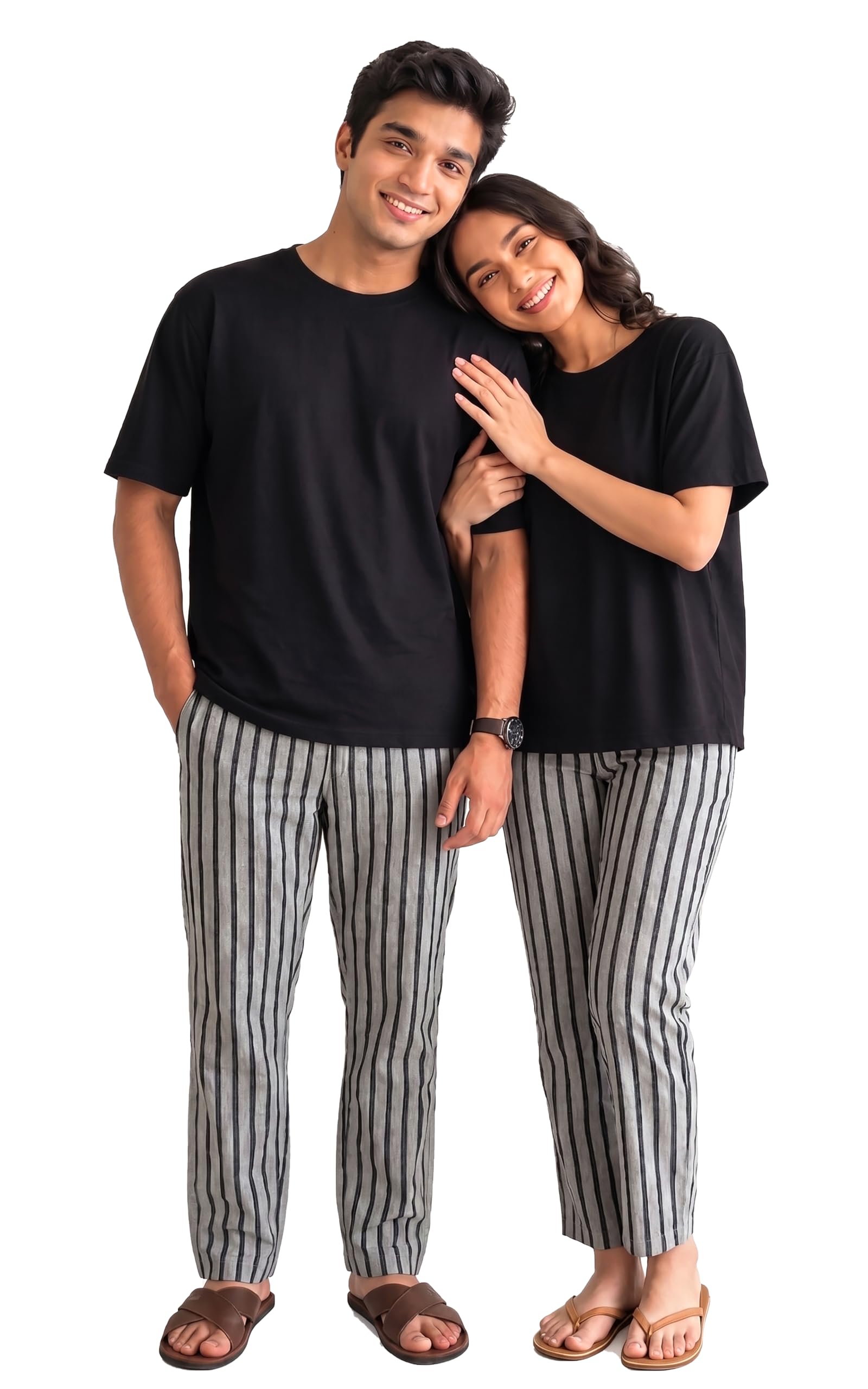 Cotton Pyjama| Relaxed Fit Full Length with Elasticated Drawstring Waistband | Side Pocket |Comfortable Lounge,Sleepwear & Casual Bottom Wear for Men & Women (Pack of 1)-image-12