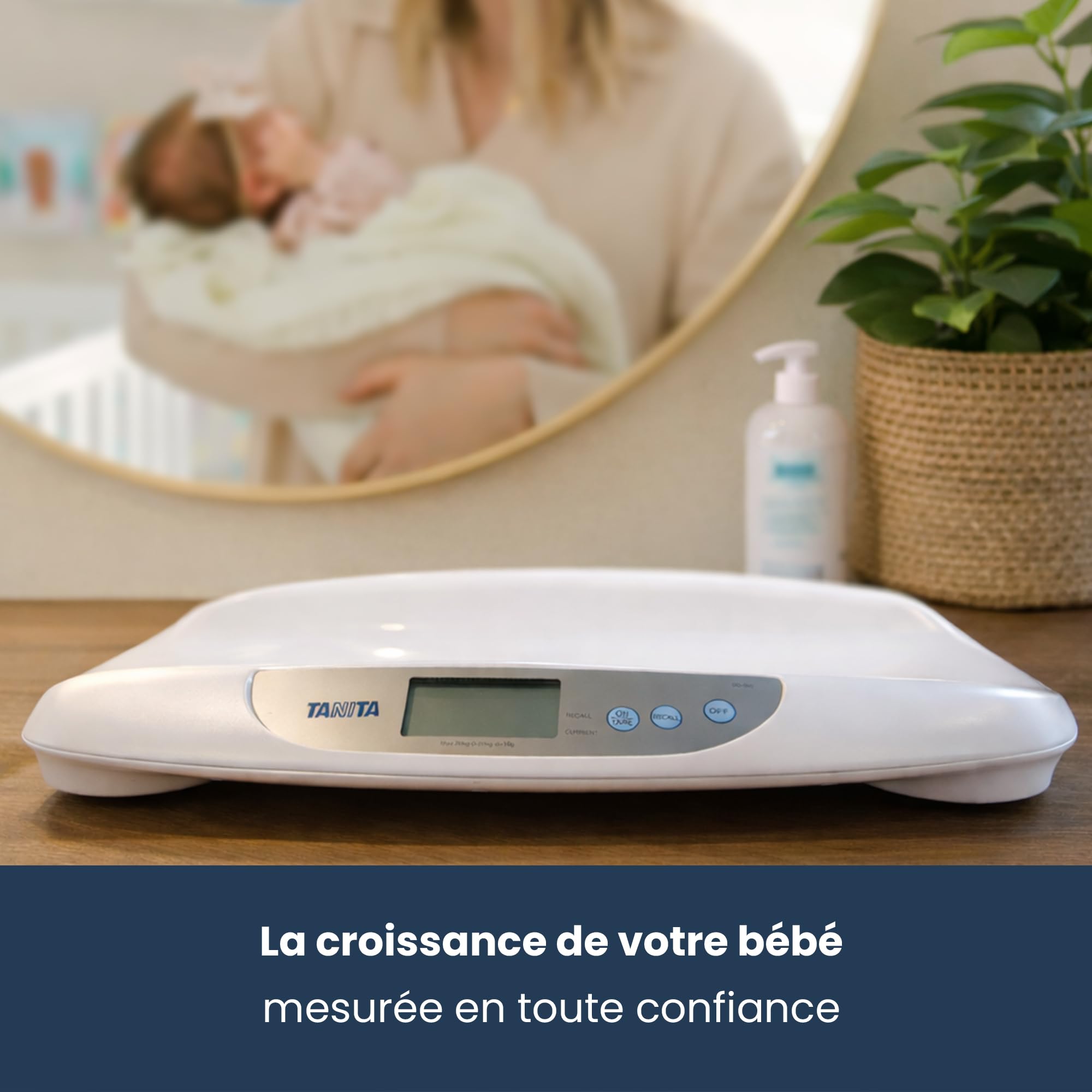 TANITA BD-590 Pèse-Bébé Numérique avec Longueur Mètre Blanc