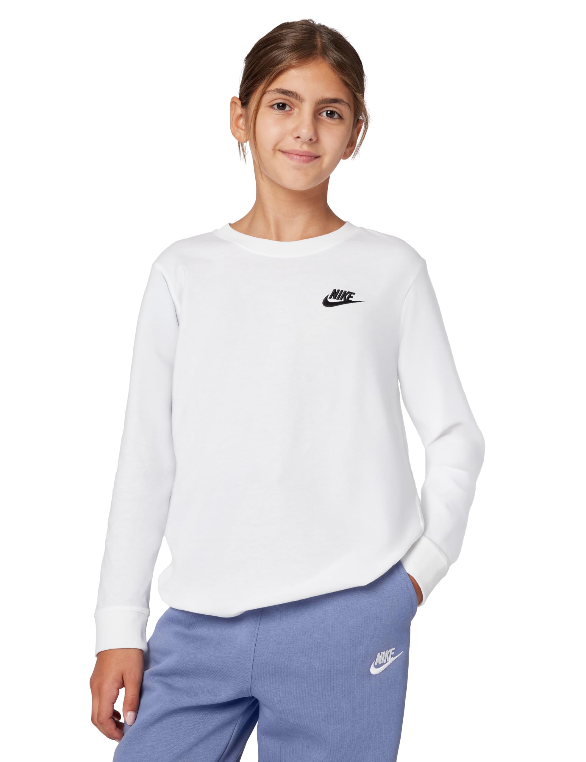 NIKE Koszulka Uniseks - dzieci K Nsw Ls Tee Emb Futura Lbr