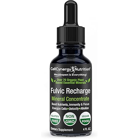 Fulvic Acid Humic Acid Trace Mineral Drops - Natural Organic Ionic Mineral Blend & Electrolyte Keto Supplement (4 oz)