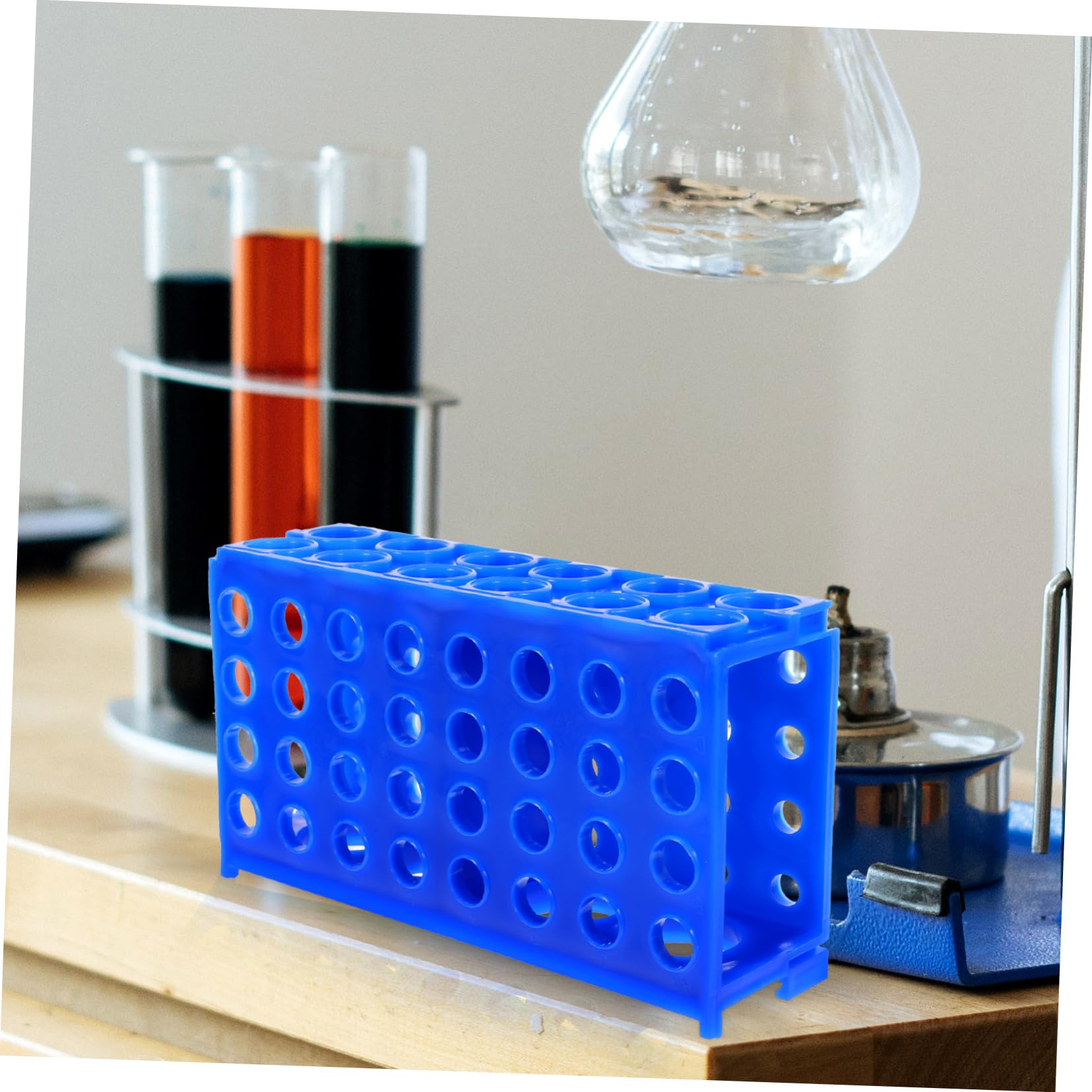 Gatuida 5piezas Gradilla Para Tubos De Ensayo Reutilizable Soporte Estable Para Tubos De Muestreo Organización Laboratorio Para Biología y Química
