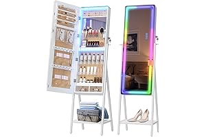 LVSOMT LED Stand Up Mirror