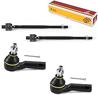 Vista 136 de Metrix Premium Chassis Parts - Kit de 4 piezas de extremos de barra de acoplamiento frontal exterior e interior compatible con Nissan Pathfinder