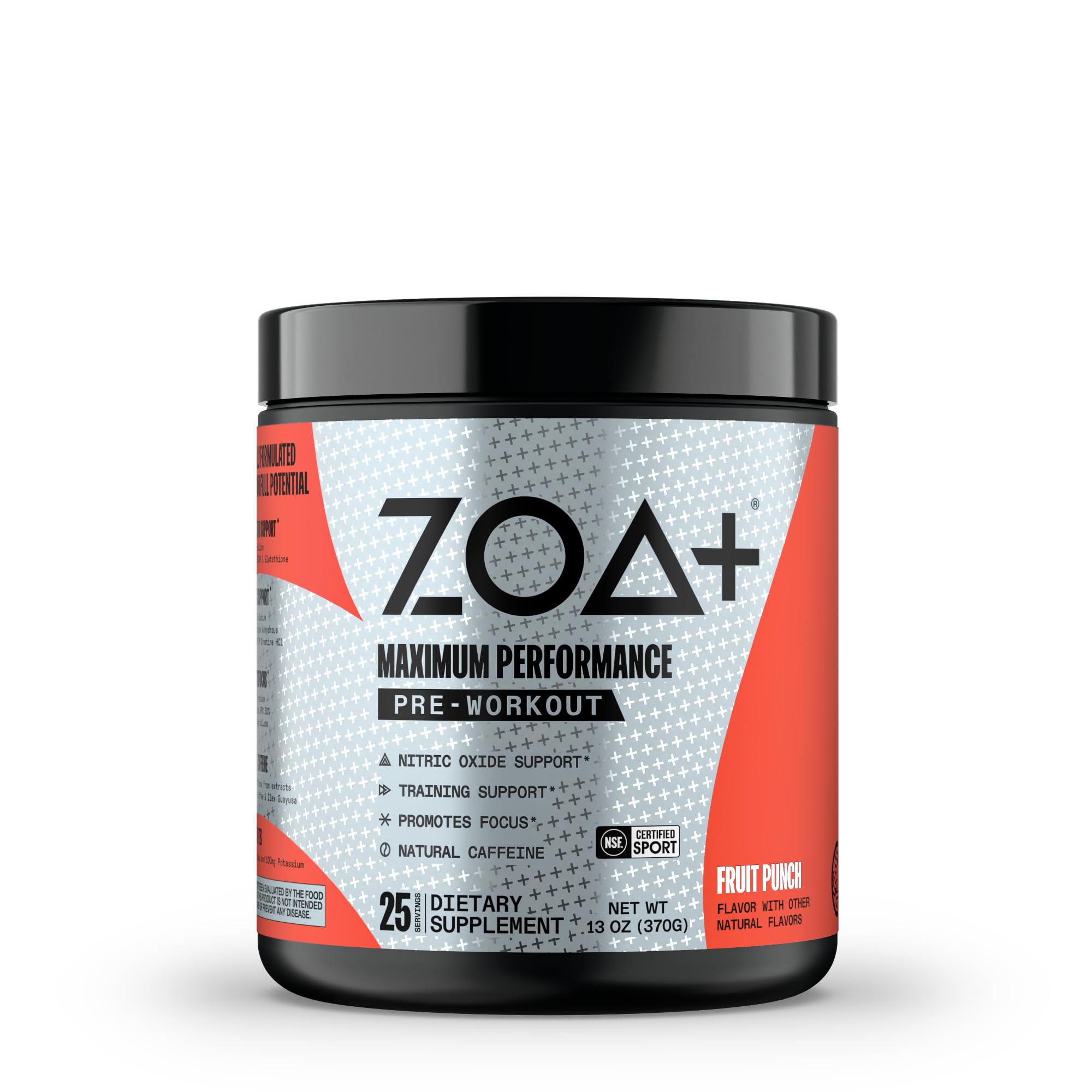 Amazon.com: ZOA+ Zero Sugar Pre Workout Powder, Fruit Punch - NSF