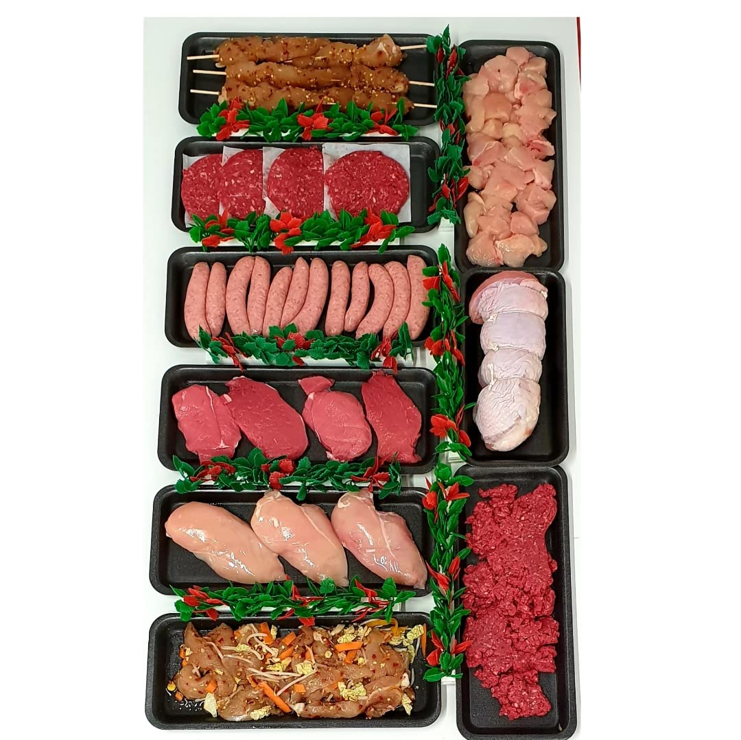 Shukers Butchers Jackson Street Extra Value Extra Lean and Healthy Protein Meat Pack Hamper, Chicken, Beef Burger, Mince, Steak, Turkey, Stir-fry