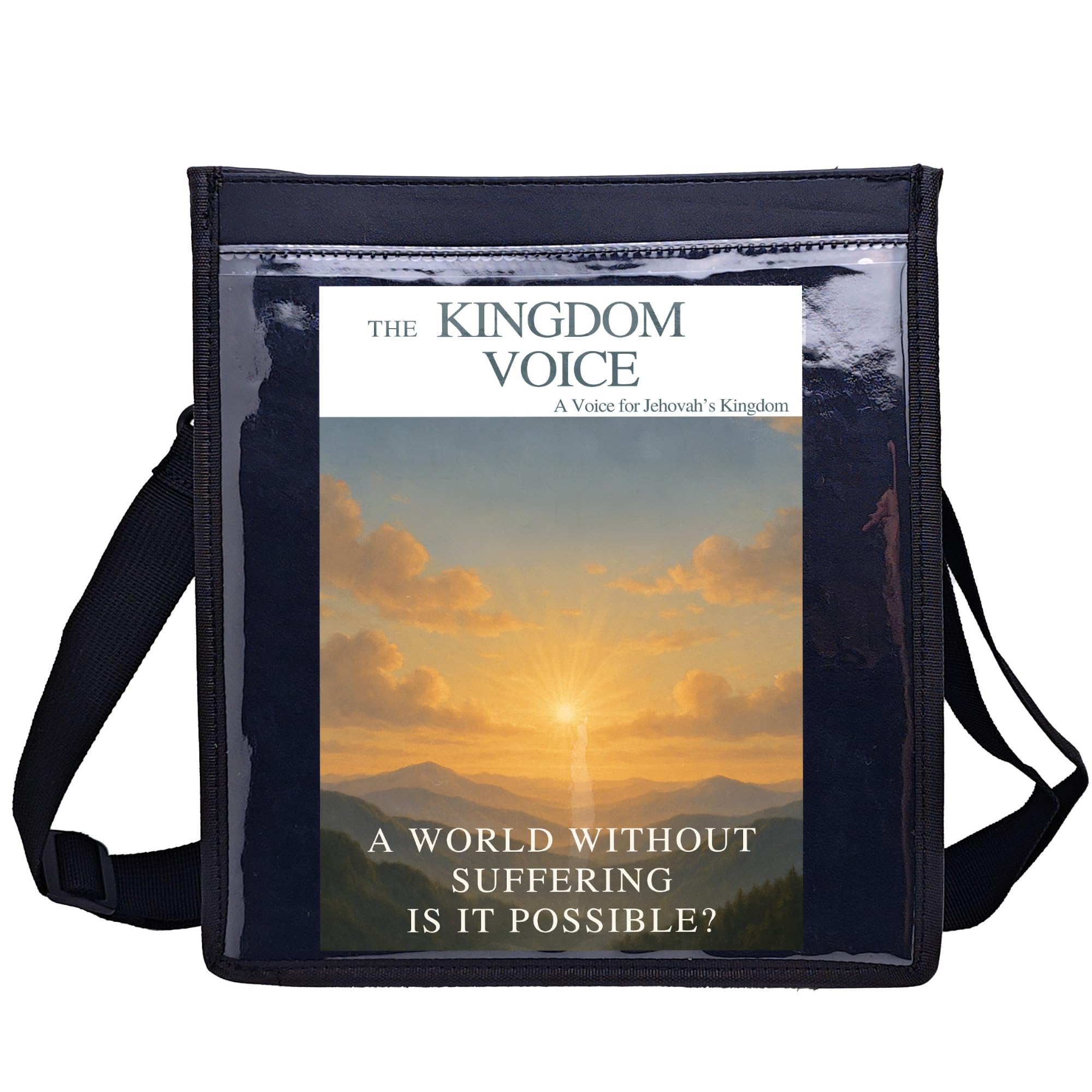 JW Ministry Pioneer Bag - Jehovah Witness Bag With Zipper To Hold Magazines & Tracts