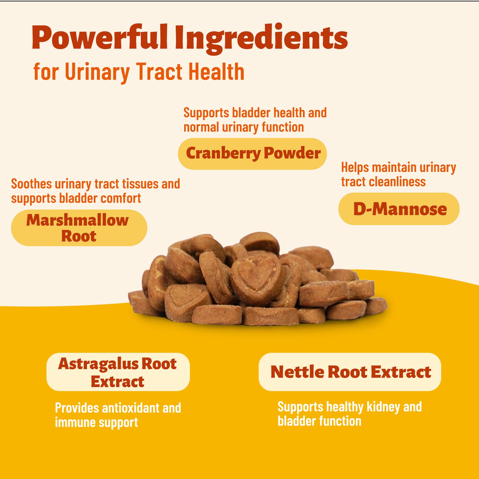 Cranberry Supplement for Dogs with D-Mannose, Chicken 330 Bites — Amazon image 3