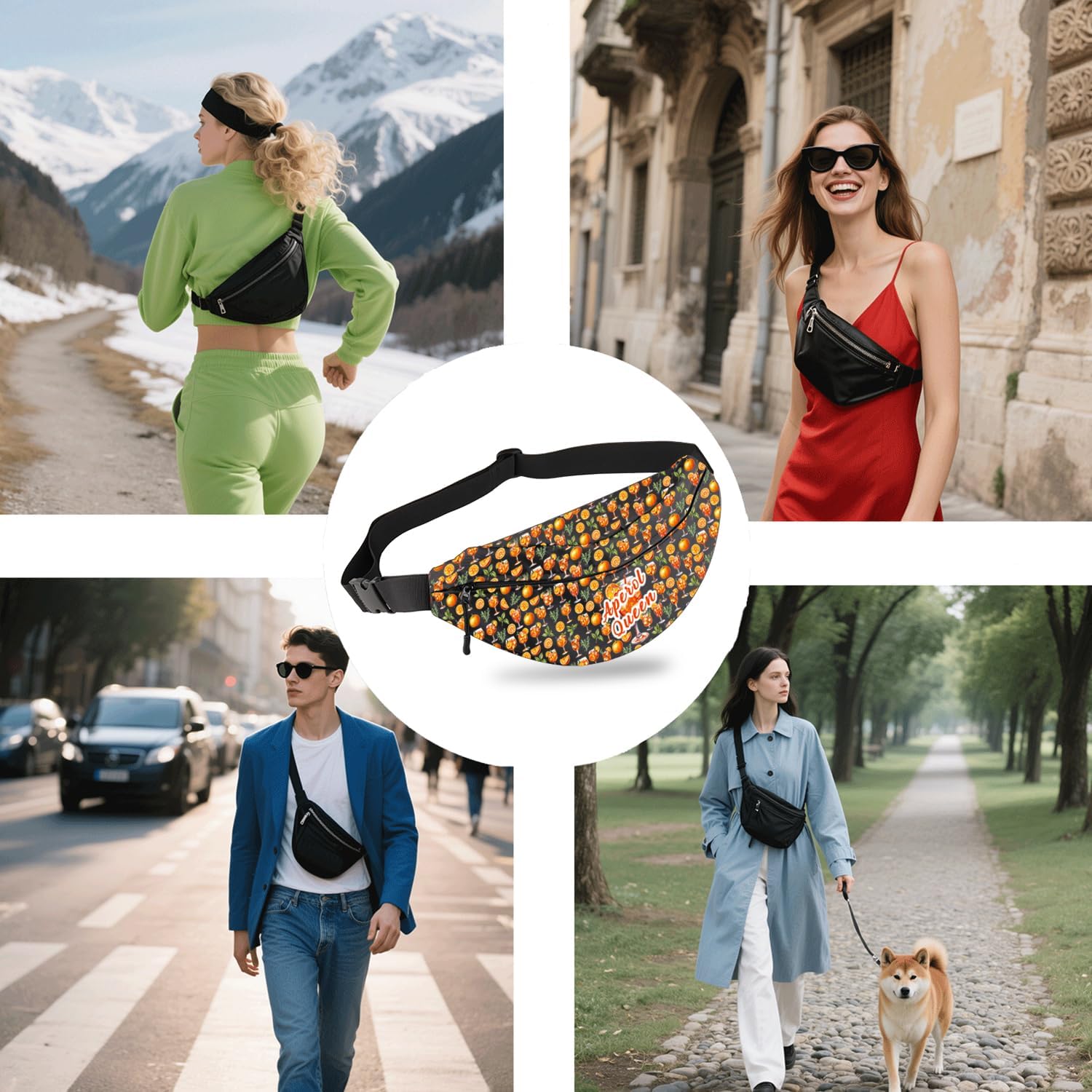 BDPWSS Aperol Spritz Gift Italian Aperol Spritz Lover Gifts Aperol Queen Waist Fanny Packs Bachelorette Party Gift (Aperol queen FP) - Image 7