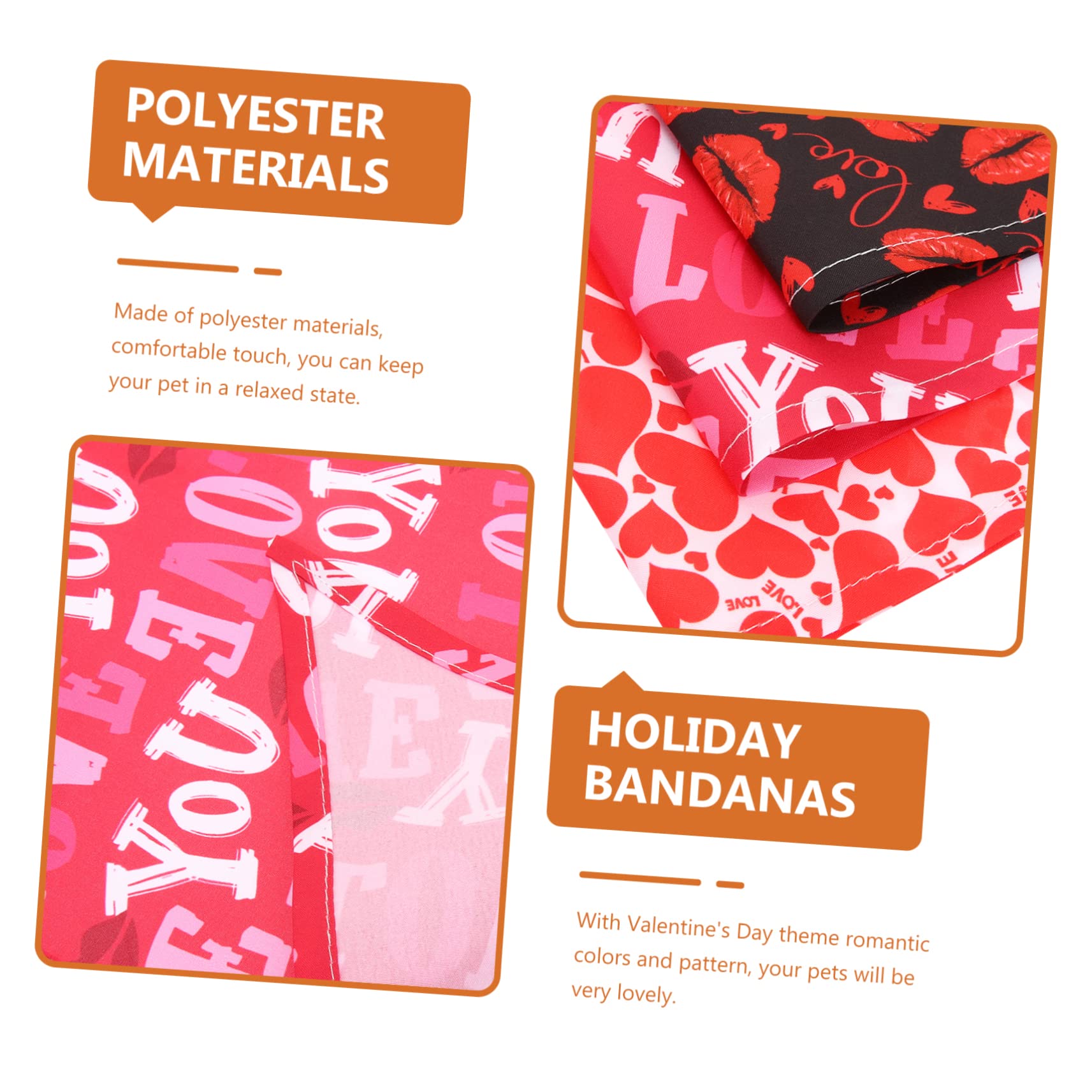minkissy 15pièces Bandanas pour Chiens pour Saint-Valentin Accessoires De Fête pour Animaux De Compagnie pour Photos Sorties avec Style