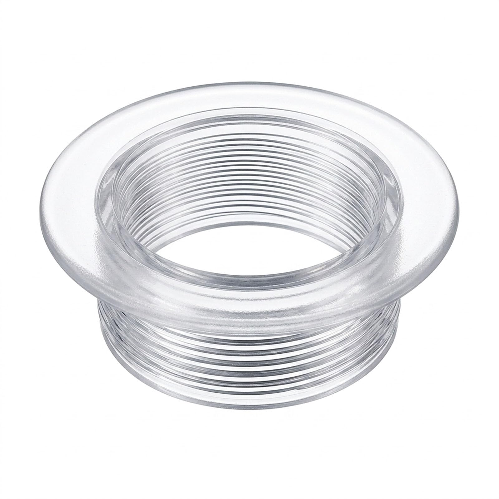 Soiftra Transparent PC Threaded Patio Table Umbrella Hole Ring,Garden Parasols Stabilizer Plug,Suitable for Inner Diameter of 1.63 inches (4.14 cm) or smaller Hole Ring