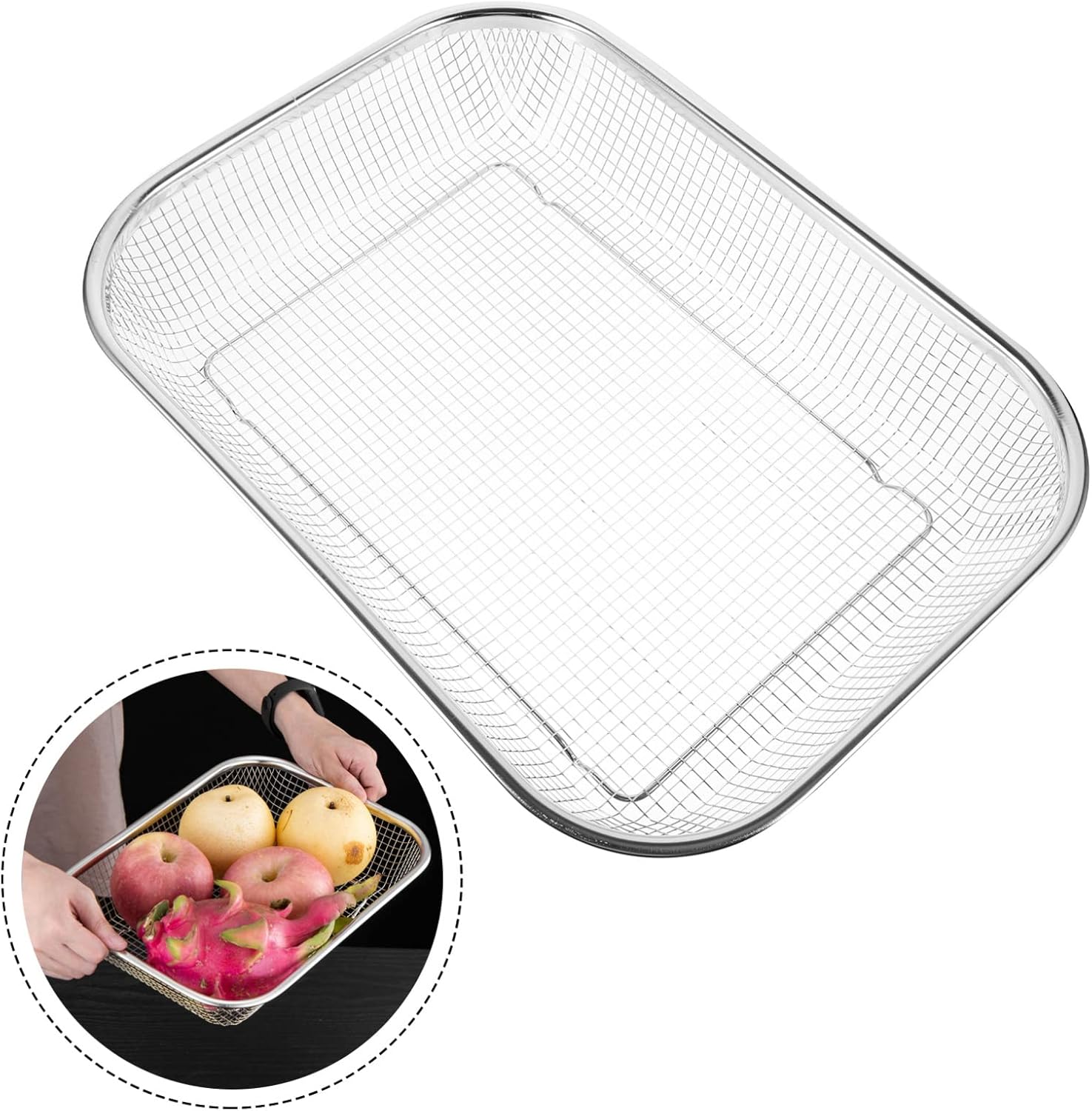 Dishwasher and Chopsticks Storage Basket Stainless Steel Storage for Drain