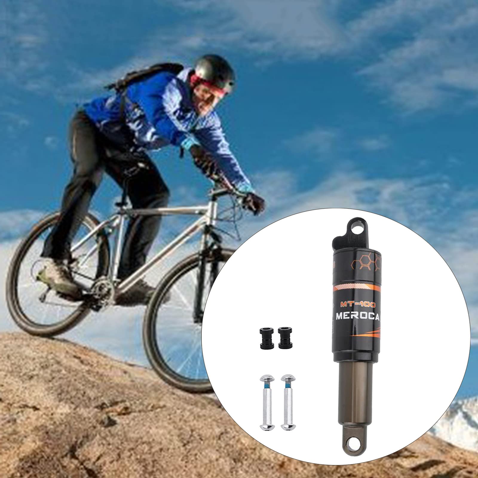 SM SunniMix Amortisseur arrière de vélo 125mm-850lbs, 150mm-1000lbs, 165mm-750lbs, 165mm-1000lbs, 190mm-1000lbs Amortisseurs de vélo de Montagne, 165mm 1000lbs
