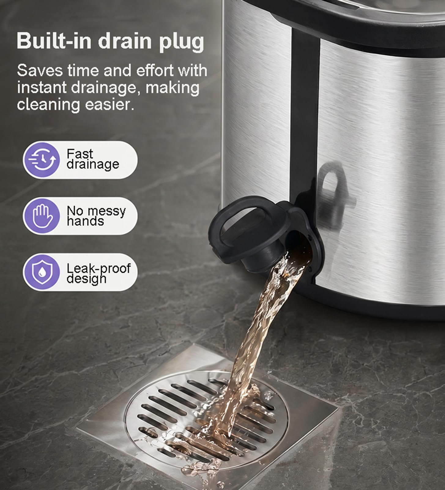 Juego de fregona giratoria de Microfibra y Cubo con Rueda | 4 cabezales de repuesto lavables, sistema de limpieza de pisos para madera, madera dura