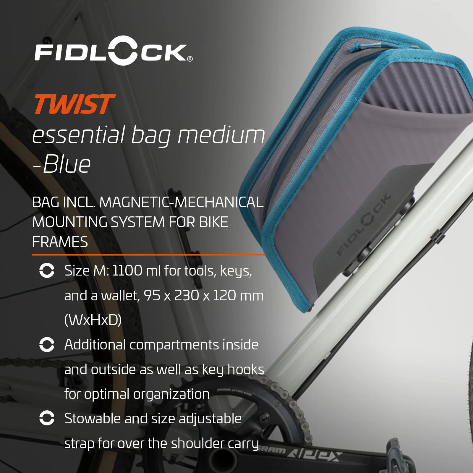 Bolsa Fidlock Twist Essential Para Bicicleta – Tamaño M